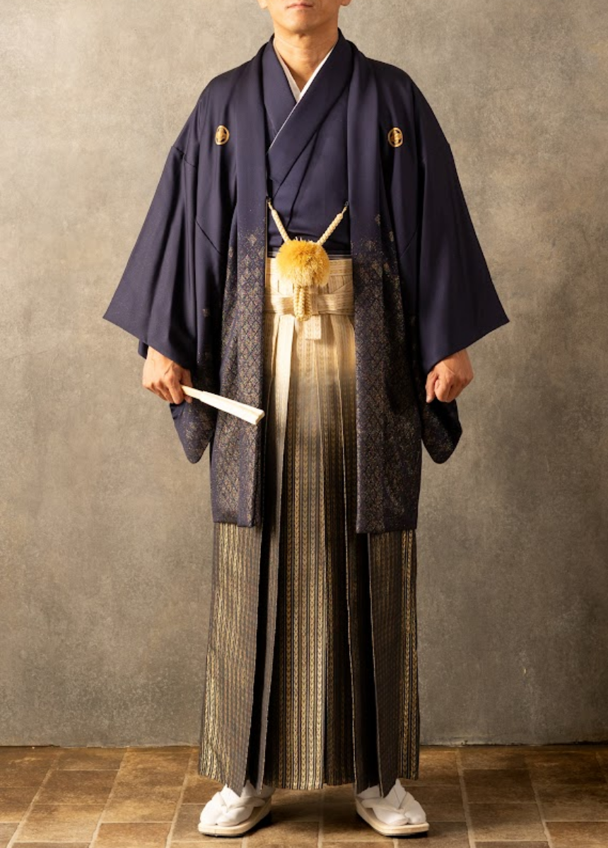 紺紋付